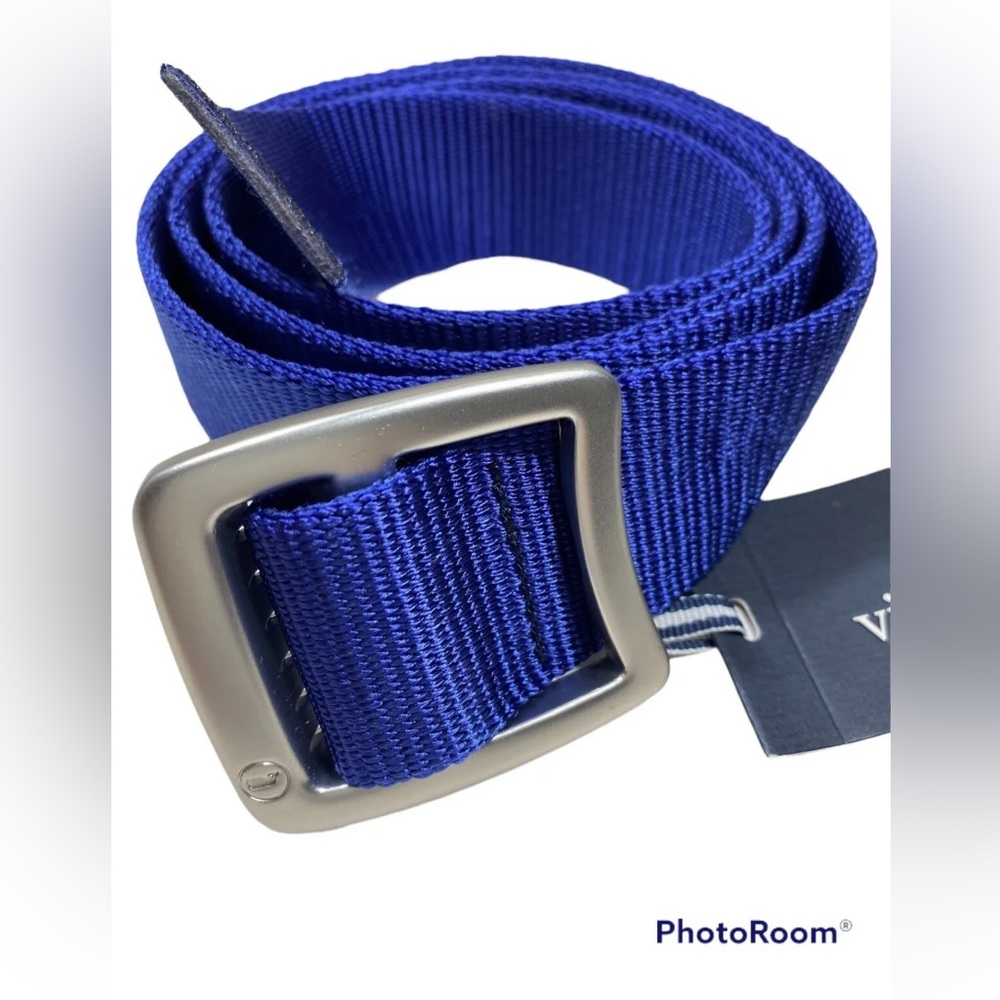 VINEYARD VINES MEN'S SOLID ON-THE- GO PERFORMANCE BELT.SZ.M.NWT.MSRP$78